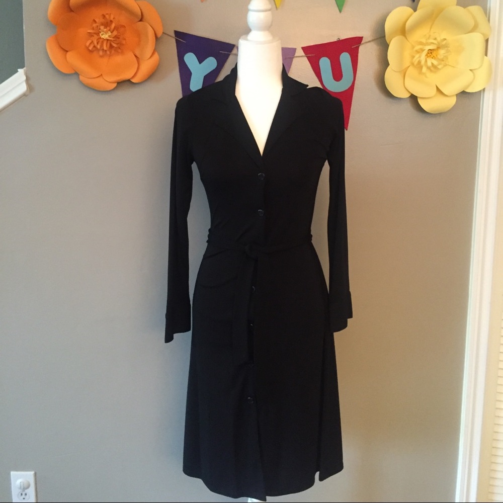 Black Button Up Dress